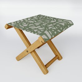 RANDOM SKETCHES GREEN Folding Stool