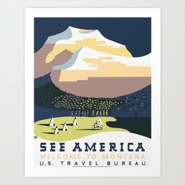 See America - Montana 2 Art Print