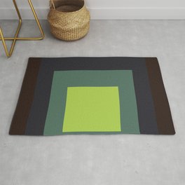 color square 12 Area & Throw Rug