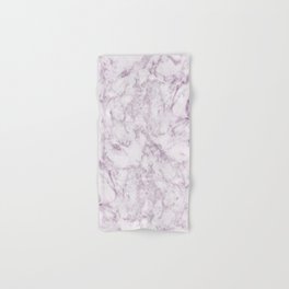 Elegant modern vintage white lilac violet marble Hand & Bath Towel
