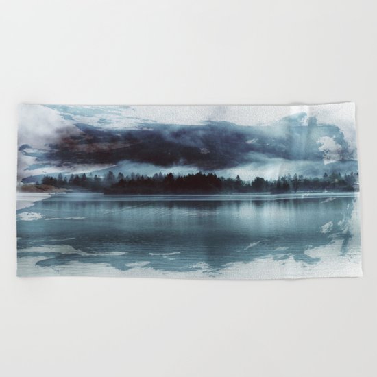 Paint it black Beach Towel