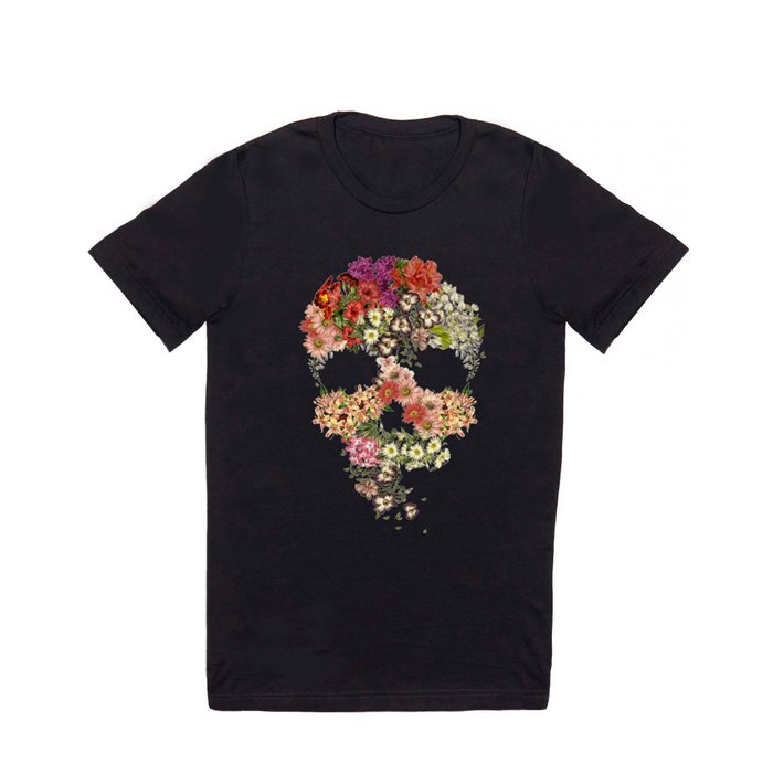 Skull Floral Decay T Shirt
