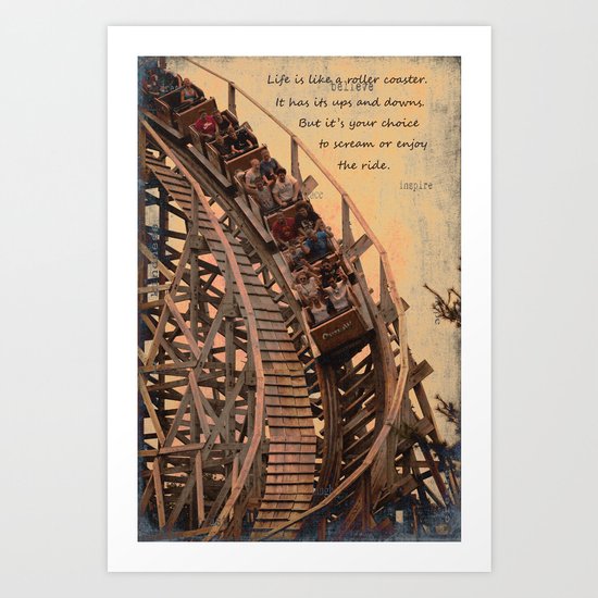 life is like .... Art Print
