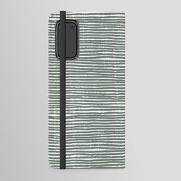 Abstract Stripes in Green Android Wallet Case