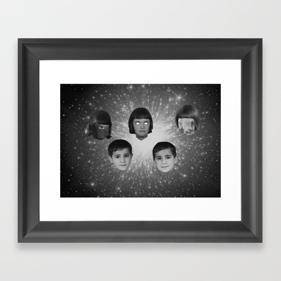 space face Framed Art Print