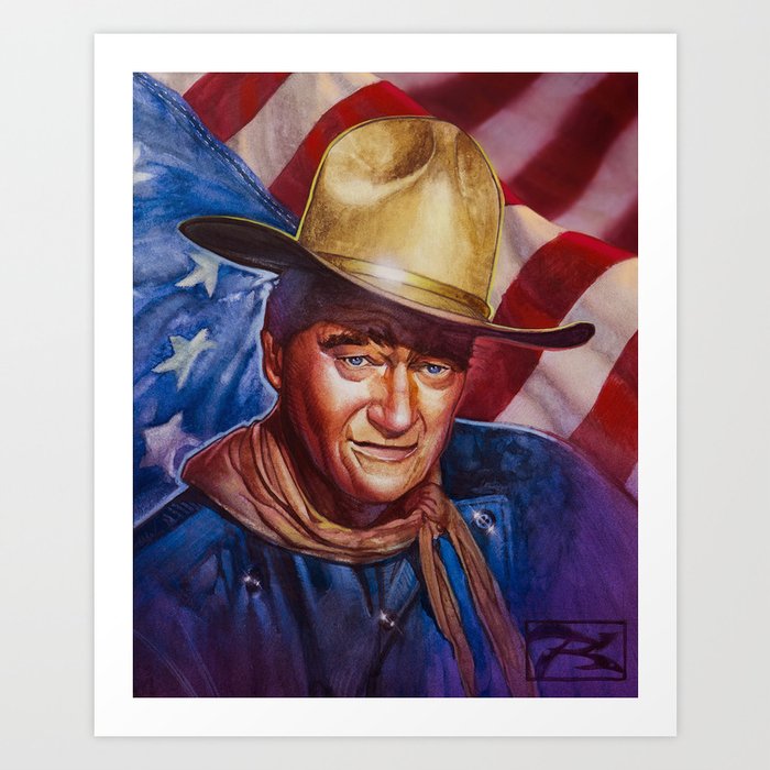 John Wayne The Duke Art Print By Tmrhyno Society6