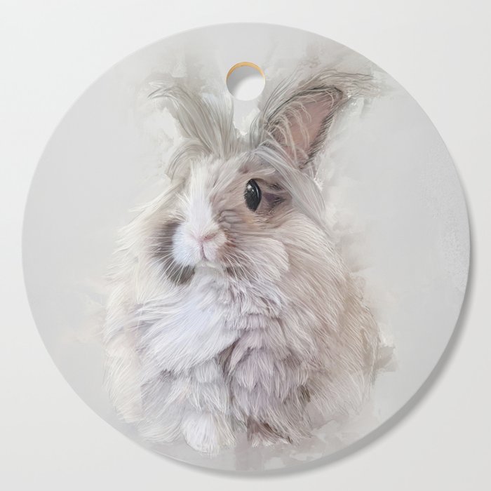 Dwarf Angora Rabbit Wildlife Portrait Cutting Board