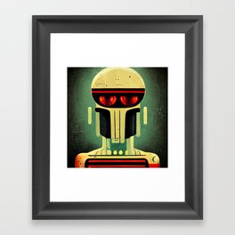 Retro-Futurist Robot Framed Art Print