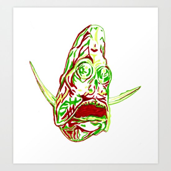 Deep Sea Hatchetfish Art Print
