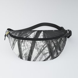 Palm Tree Tropical Leaves Silhouette Fanny Pack