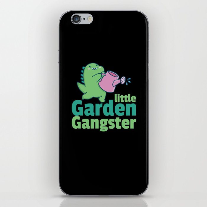 Little Garden Gangster Cute Dinosaur Gardener iPhone Skin