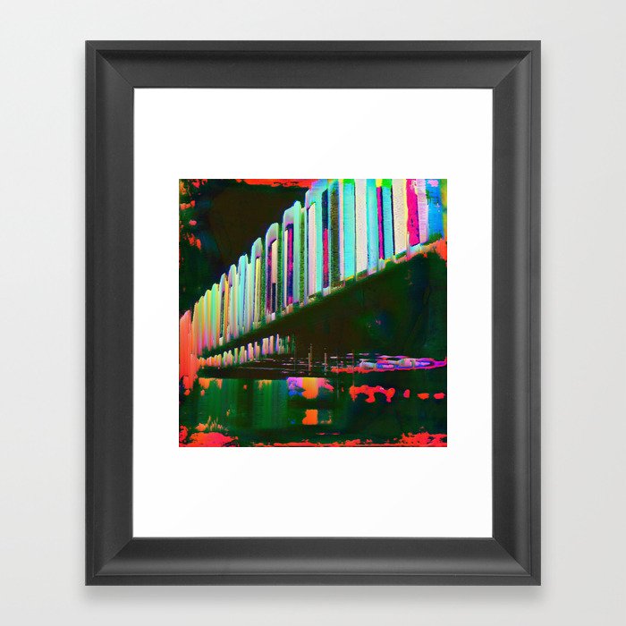 Dominos in the Sky with Rainbows Framed Art Print