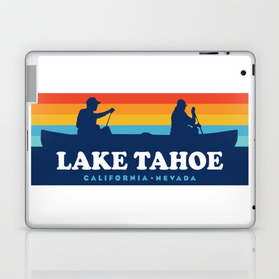 Lake Tahoe California Nevada Canoe Laptop & iPad Skin
