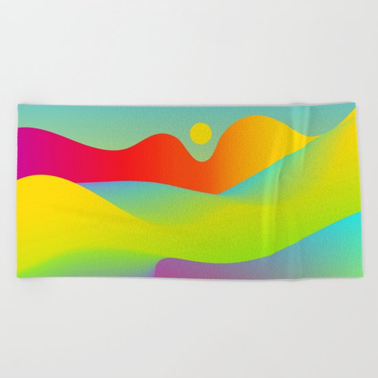 Abstract Desert Beach Towel
