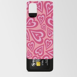 Retro Swirl Love - bubblegum pink Android Card Case