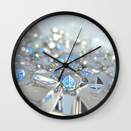 Diamond Blue Wall Clock