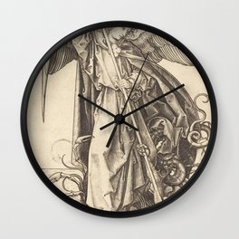 Martin Schongauer - Saint Michael Slaying the Dragon Wall Clock