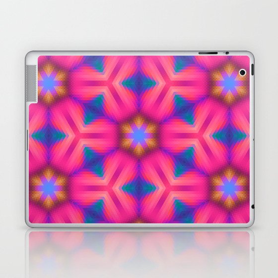 Kaleidoscope Floral Laptop & iPad Skin