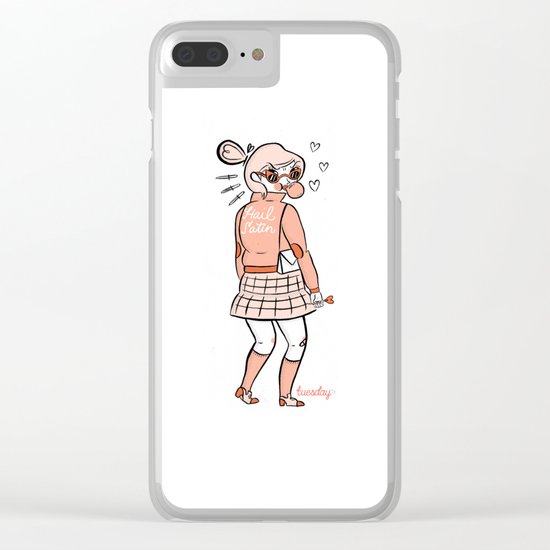 Hail Satin Clear iPhone Case