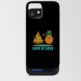 Love Cute Pride Pineapple Pizza iPhone Card Case