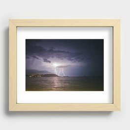 Lightning Storm over Koh Samui Recessed Framed Print