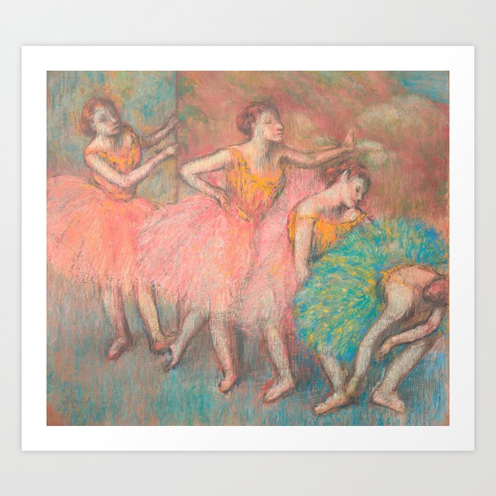 Edgar Degas Four Dancers Art Print