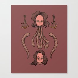 Mouth Worms Canvas Print