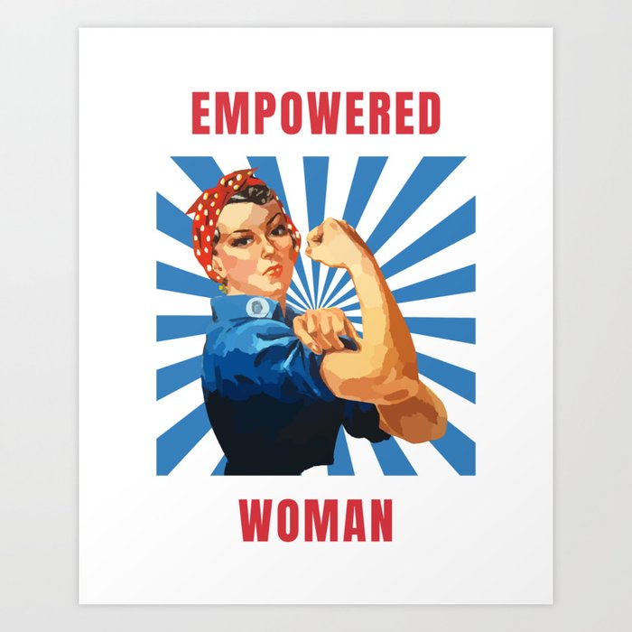 Empowered Woman | Rosie the Riveter Retro Comic Art Art Print