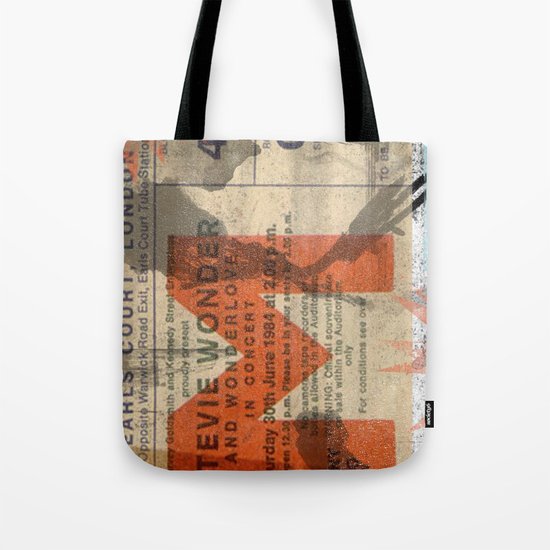 stevie wonder ticket stub Tote Bag