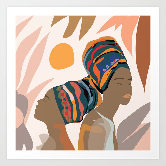 Women with the Turbans Art Print