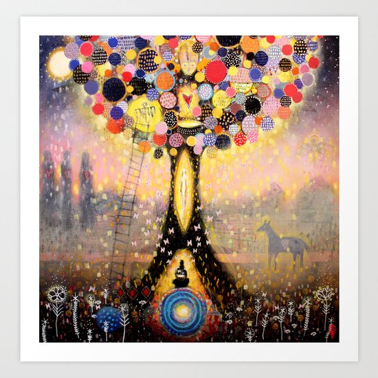 Swefn Treow ( The Dreaming Tree ) Art Print