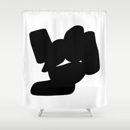 Recline on White /// pencilmeinstationery.com Shower Curtain