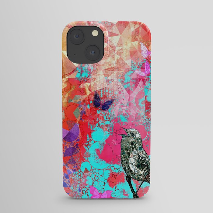 THE NIGHTINGALE SINGS TO THE MOON iPhone Case