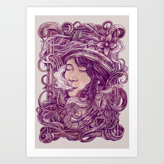 Smoke Art Print