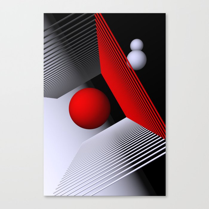 3D-geometry -1- Canvas Print