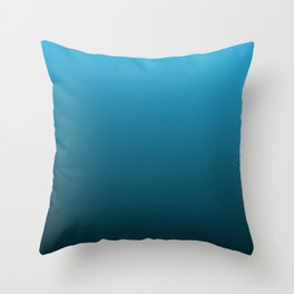 Gradient Collection - Royal Ocean Blue Throw Pillow