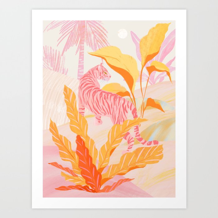 Pink Jungle Art Print