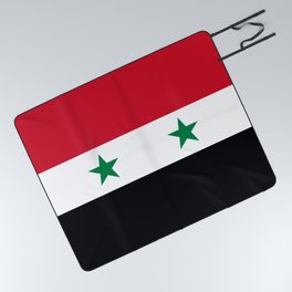 National flag of Syria Picnic Blanket