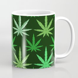 Marijuana Green Leaves Weed Coffee Mug