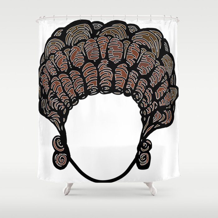 Hairstyle For Women In The Ancient Rome Shower Curtain By