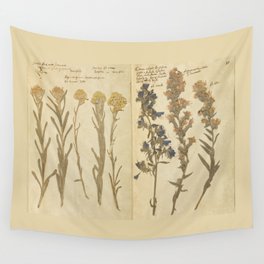 Vintage Herbarium  Wall Tapestry