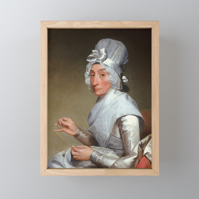 Catherine Brass Yates, Mrs. Richard Yates by Gilbert Stuart Framed Mini Art Print