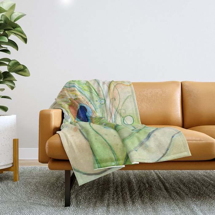 Peacock sales green throw