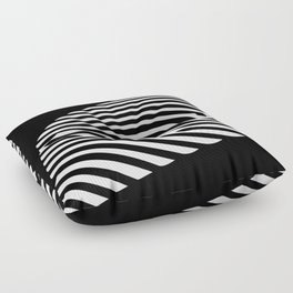 Waves Lines In The Horizon Floor Pillow