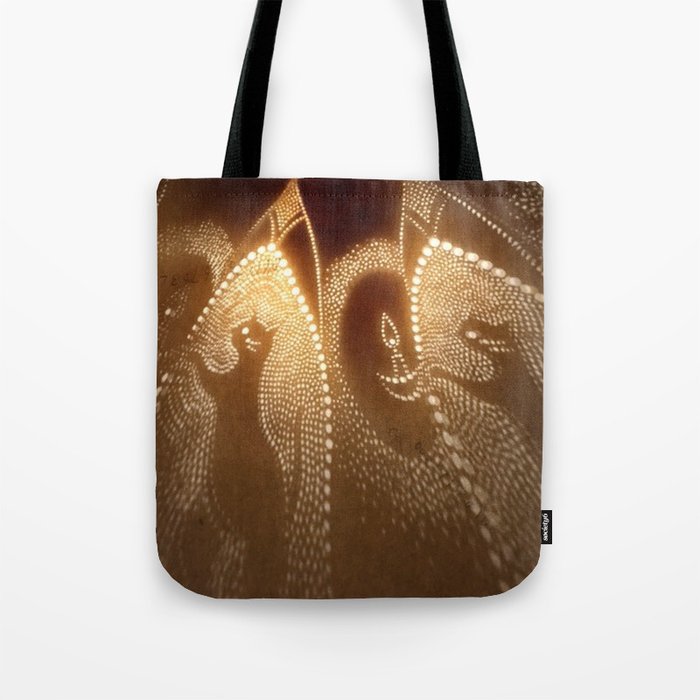 Cats carrying lights Tote Bag