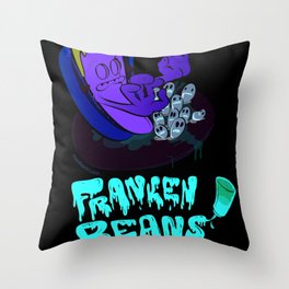 Franken Beans Throw Pillow