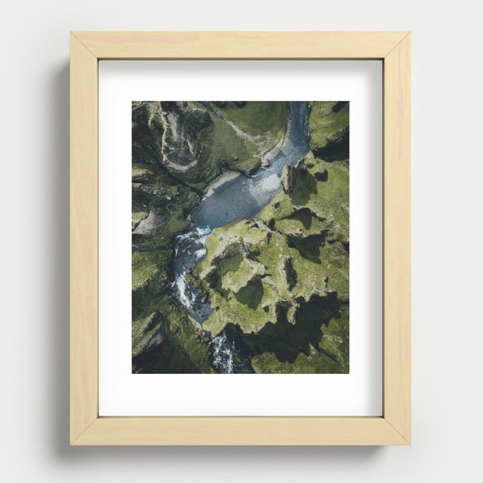 Iceland Canyon Recessed Framed Print