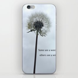 Some See A Wish Dandelion iPhone Skin