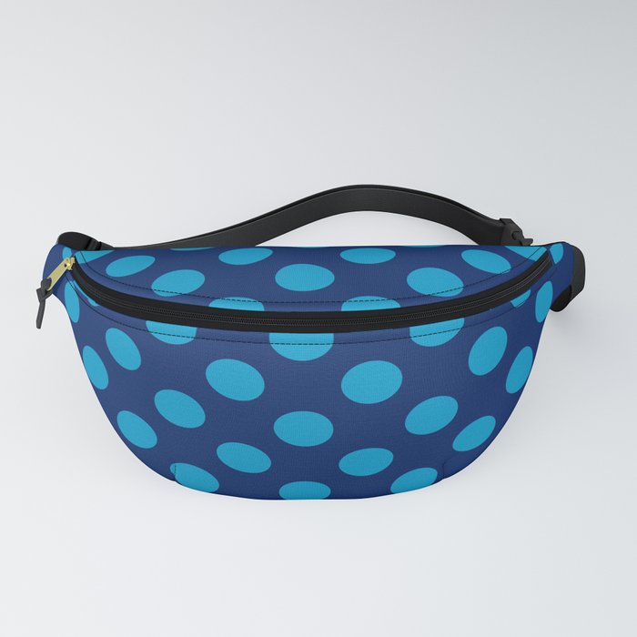 Dots - navy and turquoise Fanny Pack