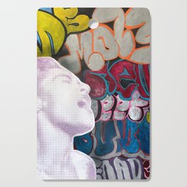 Singing girl | Graffiti bombing | Pop art | Street-art aesthetics Cutting Board